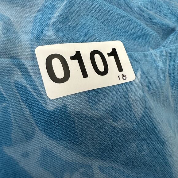 Fridaze Top Turquoise Blue Linen Popover Blouse XL Lagenlook Asymmetric Artsy - Picture 8 of 9